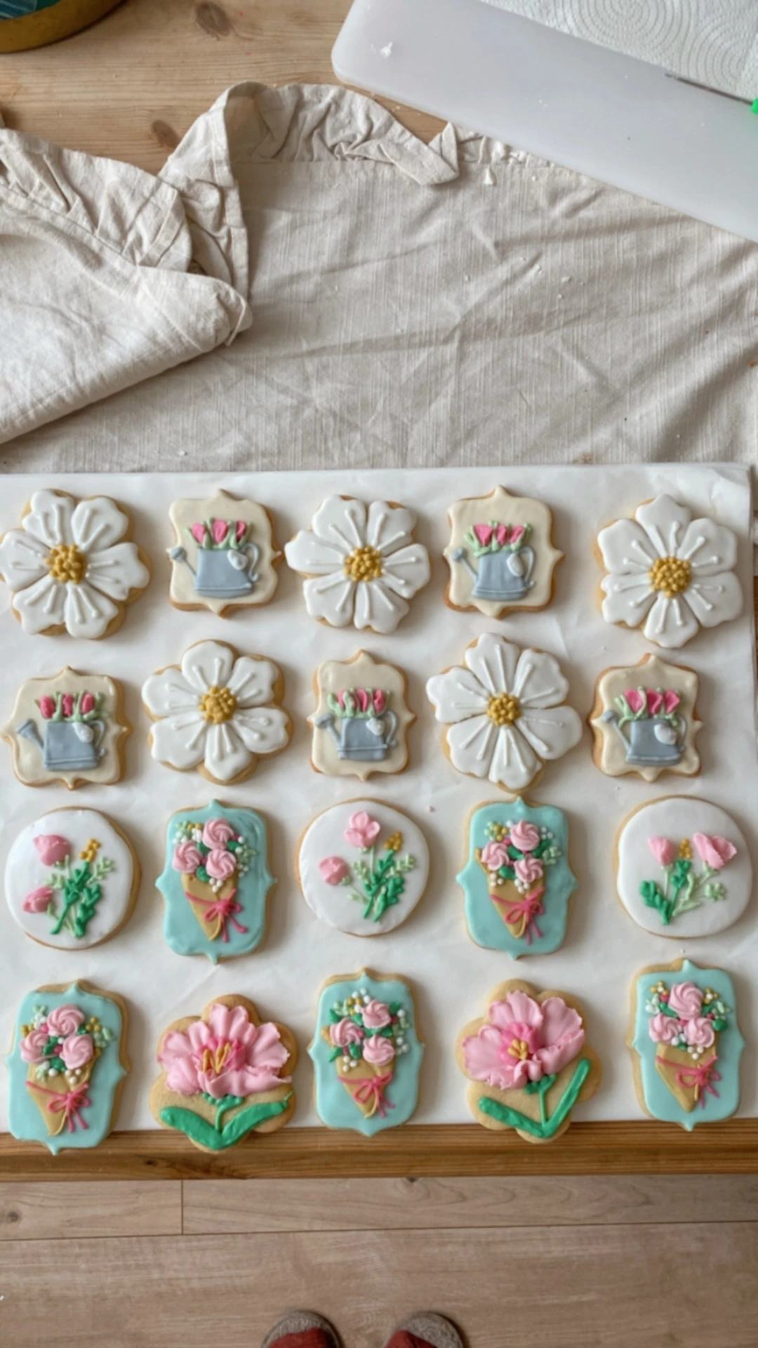Flower biscuits